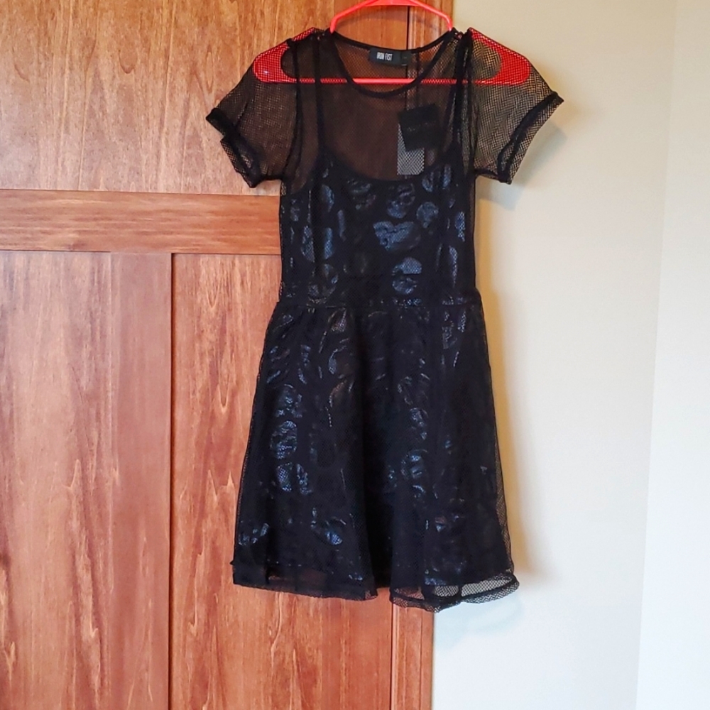 Iron Fist skullz club mesh dress 💀